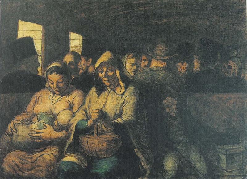 Third-class compartment, unknow artist